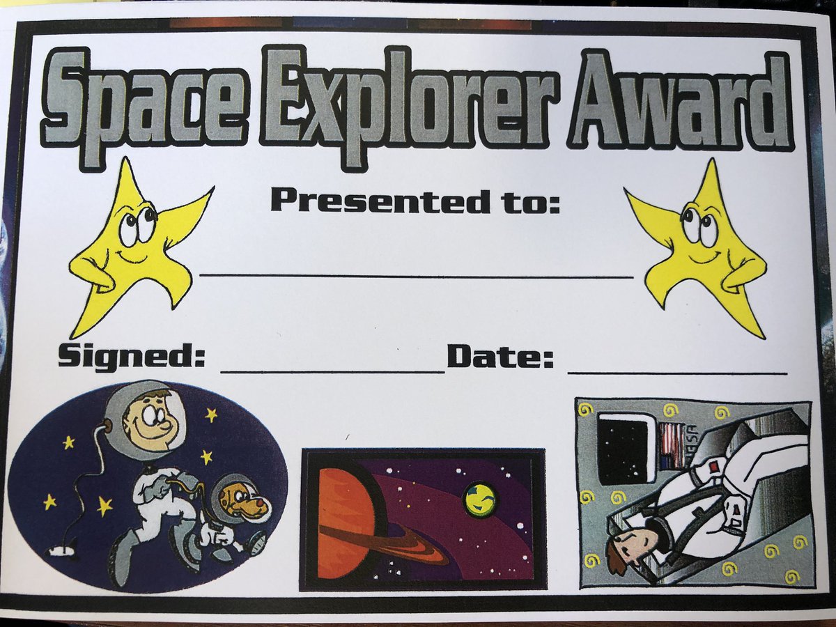 KPenarski's tweet photo. We did it! We have completed our astronaut training and space week special missions showing perseverance, creativity and resilience to achieve a special Space Explorer Award. #spaceweek #lovescience #teamwork #achieve @StBedeCEPrimary @Debbie_liptrot https://t.co/n3rNWN0uRM