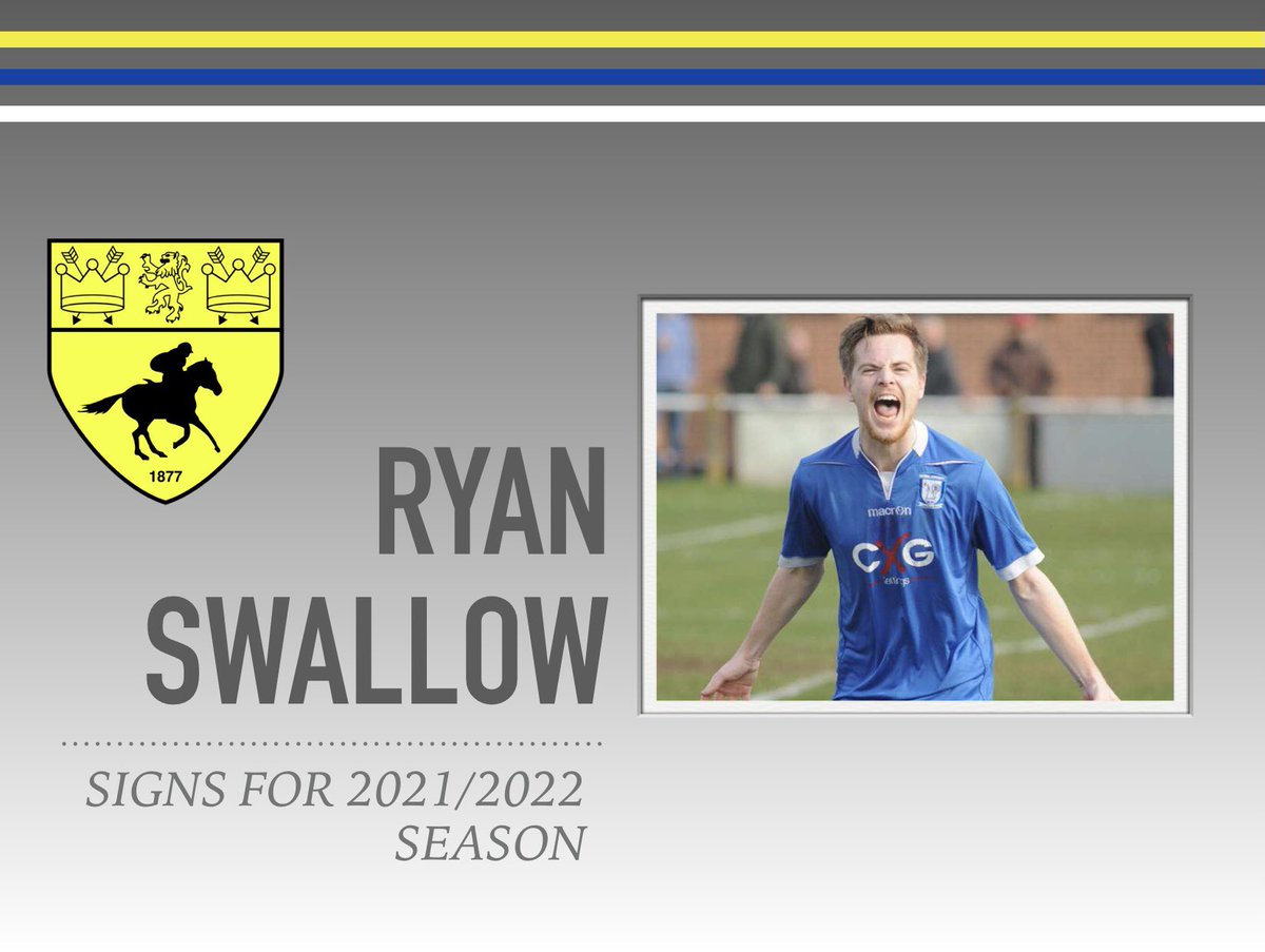 NewmarketTownFC's tweet photo. NEW SIGNING ✍

We are delighted to announce the signing of midfielder, Ryan Swallow ! 

 @R_Swallow 

Welcome to the Jockeys 🐎 https://t.co/7Az1kjCg81