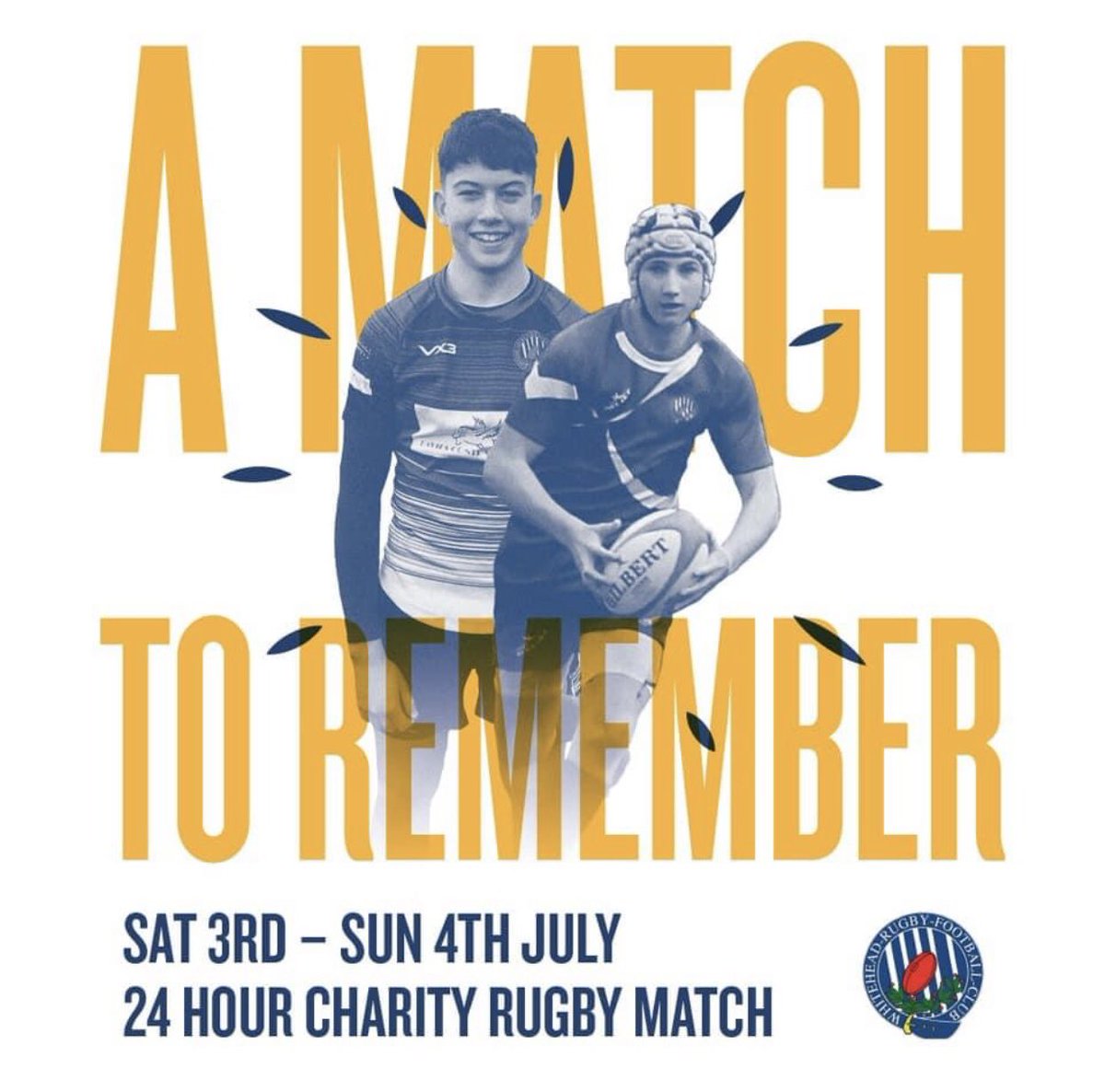HeadteacherBas1's tweet photo. Good luck to everyone in the community @BassalegSchool1 supporting this special event this weekend in memory of two wonderful young men 💙💛 🏉 https://t.co/k59Mcy1qWE