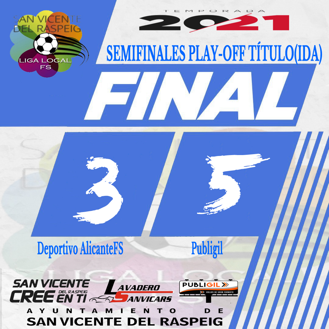 ligassanvicente's tweet photo. ℝ𝔼𝕊𝕌𝕃𝕋𝔸𝔻𝕆𝕊|#PlayoffsLiga 
Resultados de los partidos de ida de las semifinales de la Liga 2021.
➡️Semifinales muy igualadas,el próximo fin de semana conoceremos quienes serán los 2 equipos que disputarán la final.#Titulo

#LigaLocal #FútbolSala #SanVicente #Playoffs2021 https://t.co/KRndkrS6mH