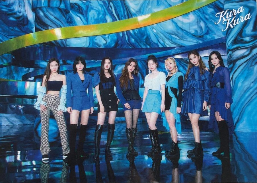 Jeongyeon doesn't exist on any of TWICE Kura Kura Photocards