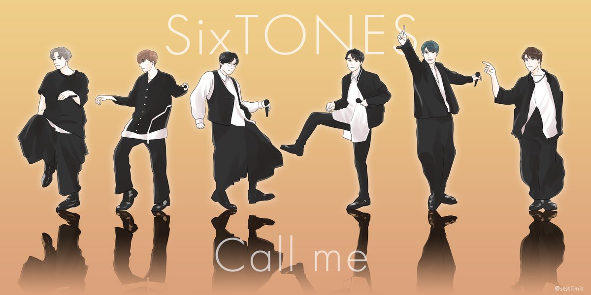 りこ S Tweet 昨日の少クラのsixtones Call Meのパフォーマンスが好きすぎたので描きました 動きのあるイラストを描きたかった 今日のmusic Dayのジャニーズメドレーのストも最高でした これからマスカラに向けて待機します Sixtones 田中樹 京本大我 松村