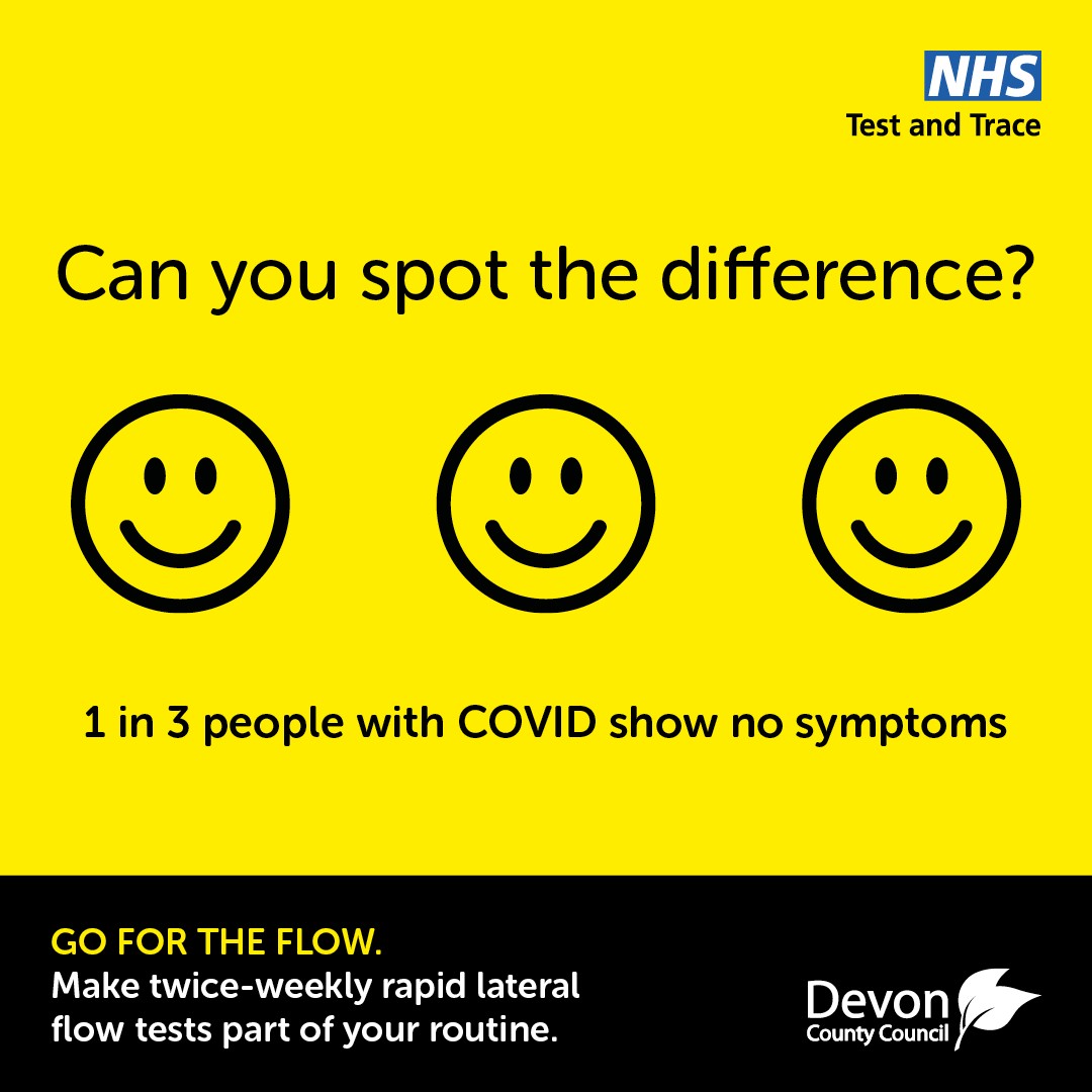 DevonCC's tweet photo. #GoForTheFlow at the Devon County Show!
One of our community testing vans will be joining us at the show, from 9am-5pm, parked next to our stand on Road 8, Stand 248.
So if you're visiting the show this weekend, get a free rapid lateral flow test or pick up a home testing kit! https://t.co/01iRoP28fO