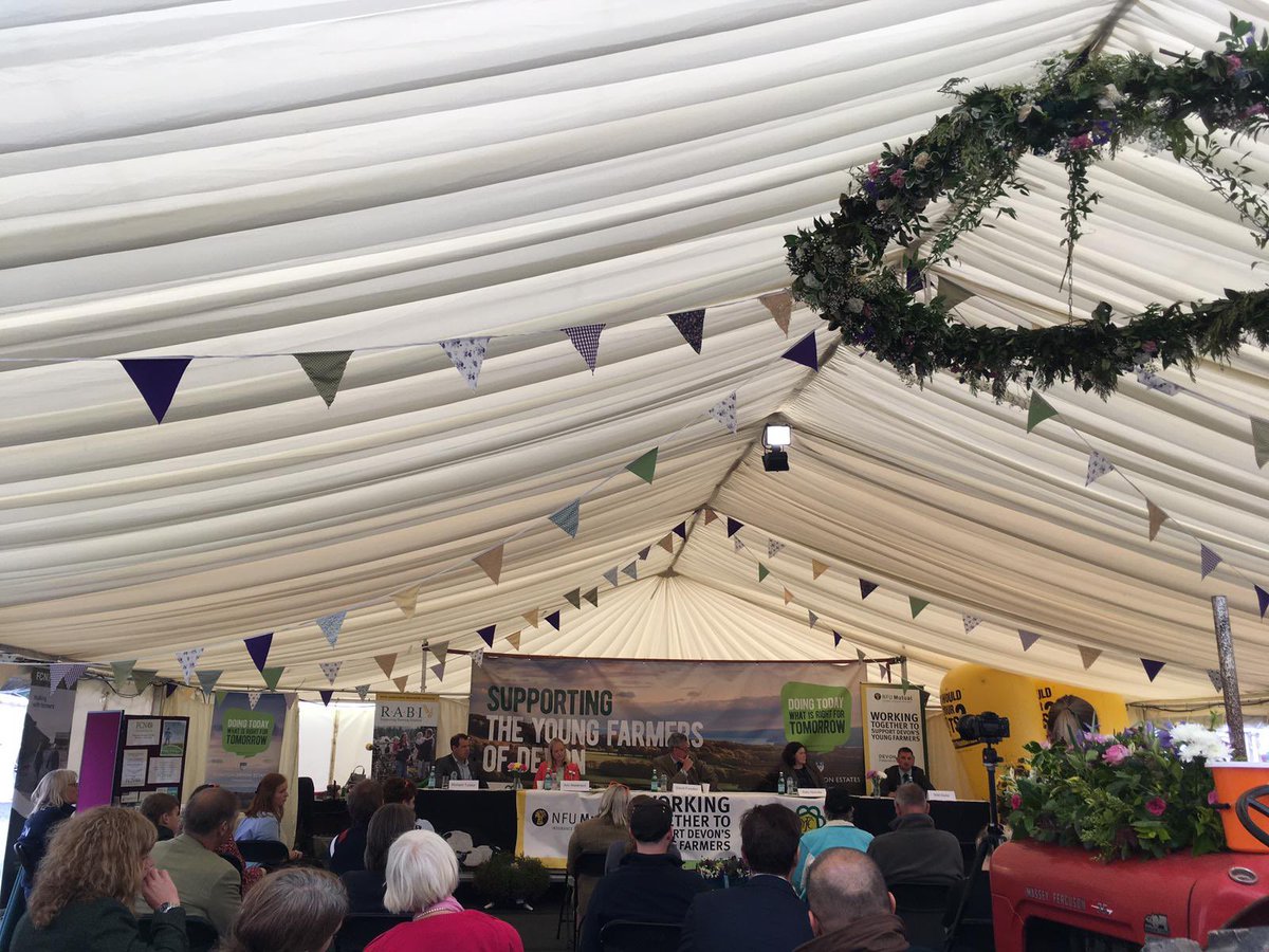 nfusouth's tweet photo. Great to be at the @DevonYFC agri debate at the #DevonCountyShow today featuring NFU Devon Chair @RJTFarming @NFUtweets #NFU #YFC #devonyfc #nfusouthwest https://t.co/UM4ST8m0l5