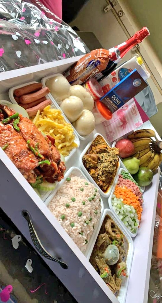 Danysleek's tweet photo. I told my wife not to bother cooking this weekend, that she needs to relax and be taken care of and I surprised her with this.
Her reaction even till now has made my year!😍😍😍 https://t.co/mRKOETlSzu