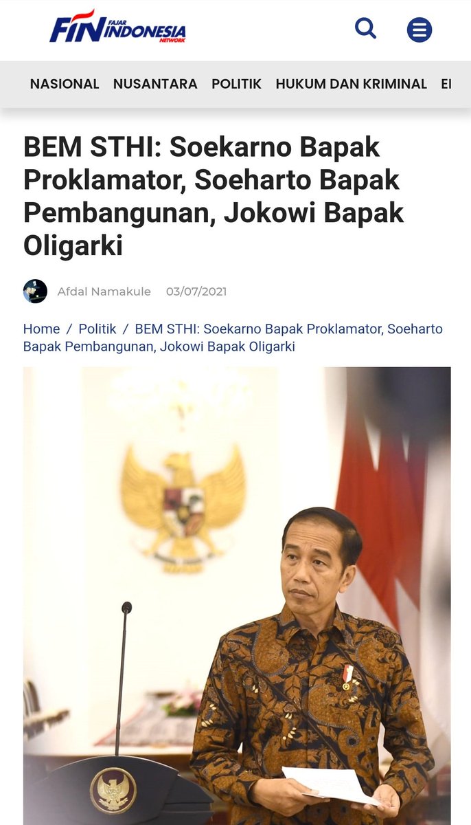 Mahasewa tulollll !!!

Percuma kuliah tapi otak tak sampai
Kasihan ortunya kalo kuliah hanya dijadikan piaraan kelompok politik tertentu

Nahas nasibmu <a href="/bemsthi_jentera/">BEM STHI Jentera</a> ga berguna hidup loe

fin.co.id/2021/07/03/bem…