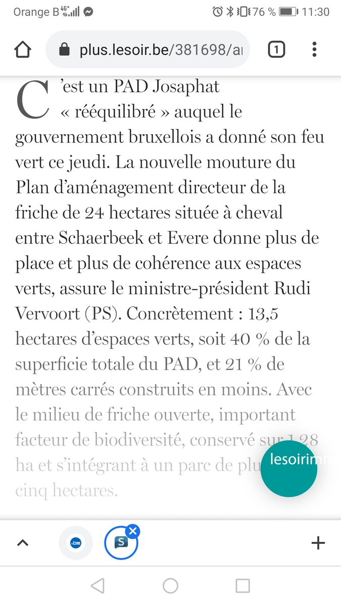 Marc Peeters (IR des Sciences Naturelles) au sujet de la friche Josaphat