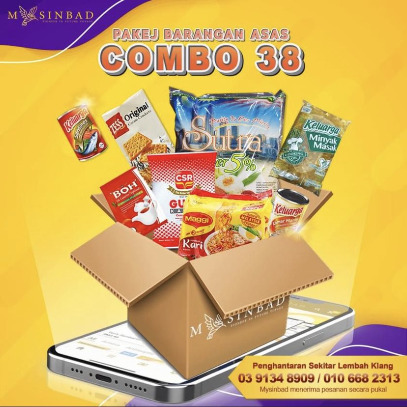 Akiemshah129's tweet photo. Beli dekat @mysinbaddotcom je. Senang. Nk sedekah dekat asnaf pun boleh. Lengkap dh keperluan asas. https://t.co/ZZ24lUqIFJ