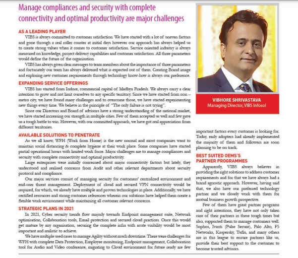 vibsinfosol's tweet photo. Manage compliance and security with complete connectivity and optimal productivity are major challenges... @VAR India
#VIBS #Edition #Page49 #HappytoShare 
https://t.co/RzWCmc0OyX... https://t.co/WzdvgWYveg