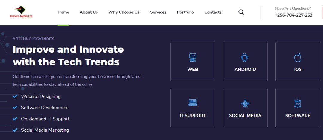 watsonila's tweet image. .@ibabazamedia , we help businesses elevate their value through custom software devt, mobile apps, website design, on-demand IT systems support, digital marketing &amp;amp; IT consultancy. We develop, maintain and modernize your IT infrastructure and solve various IT-specific issues. 👨🏿‍💻