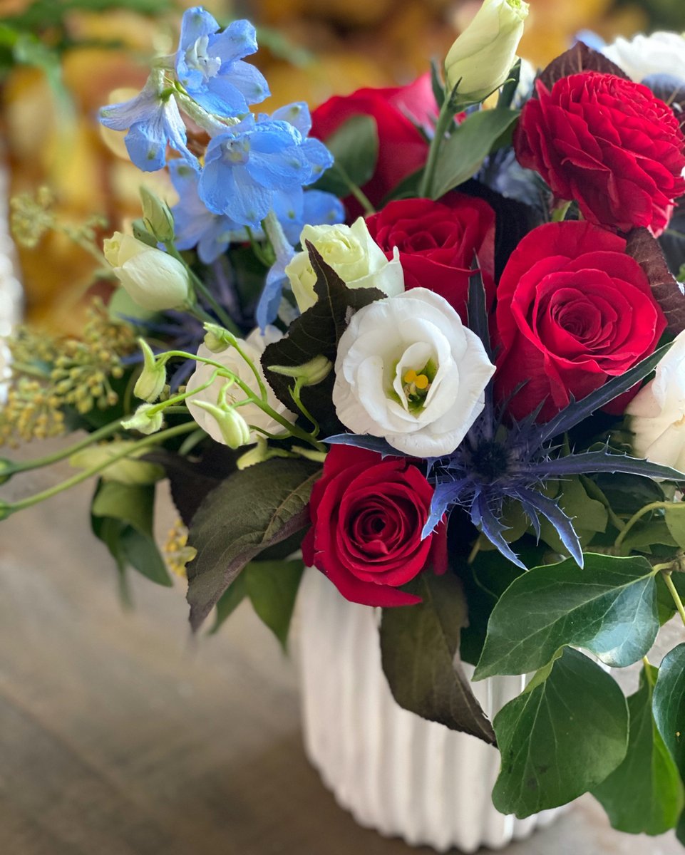 Breaking out all our best red, white, and blues this weekend.  #fourthofjuly #redwhiteandblue #merica #patrioticvibes #USA #patrioricflowers #helenoliviaflowers