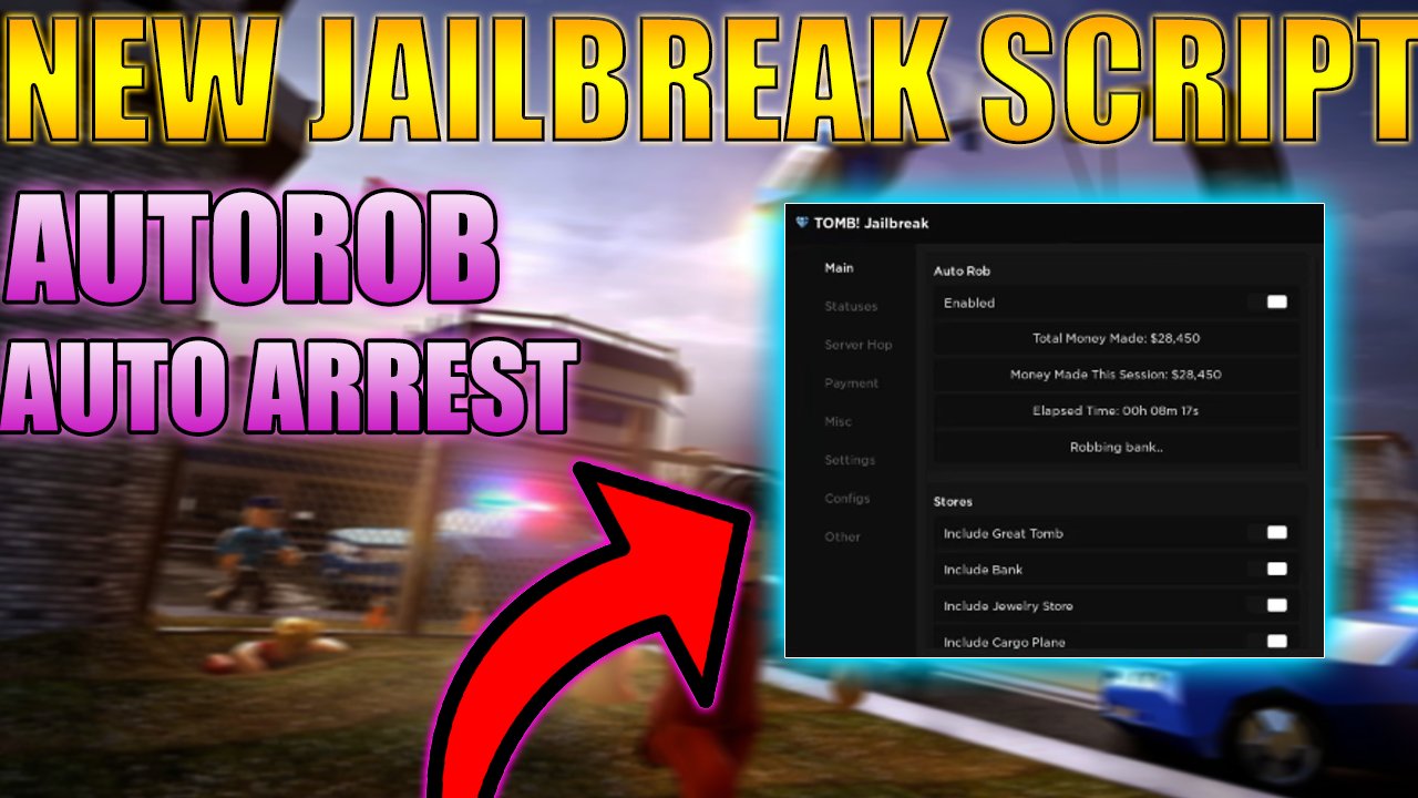 NEW!] Jailbreak Script / GUI Hack, Auto Rob