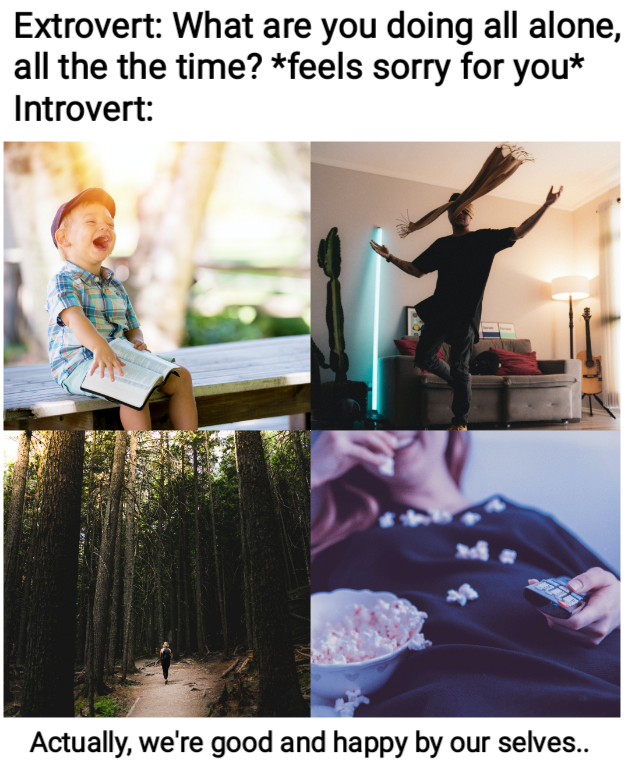 Eriizas's tweet photo. #introvert #extrovert #Netflix #book #hike #walk #dance #music #reading #aloneandhappy #introverted #movie #tv #Weekend #weekendvibes #relaxing #EnjoyingEverydayLife https://t.co/QIxAe6PcUl