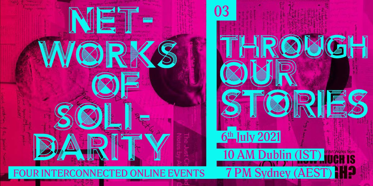 Join Just City Collective's Kate O’Shea and Enya Moore Tue 6 Jul for ‘Through Our Stories’, the third Networks of Solidarity talk. 

Explore how storytelling communicates culture, beliefs, struggle and trauma. 

eventbrite.ie/e/through-our-…

<a href="/CreateIreland/">Create Collaborative Arts</a> <a href="/CommonGroundDub/">Common Ground in The Lodge</a>