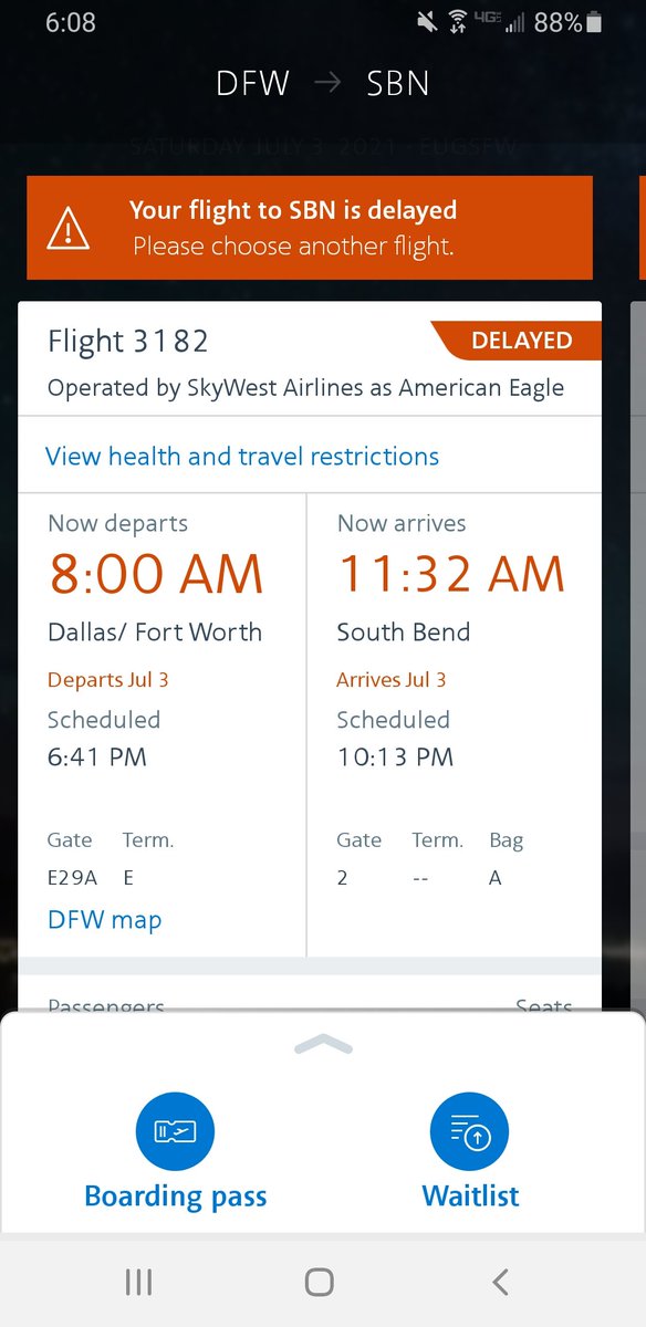 CoachKTrinity's tweet photo. @AmericanAir absolutely killing the game right now. Delayed us until midnight, then moved us to 6:20 am, so we had to come back to the airport at 5 am only to be delayed AGAIN! https://t.co/oHMUpiaZco