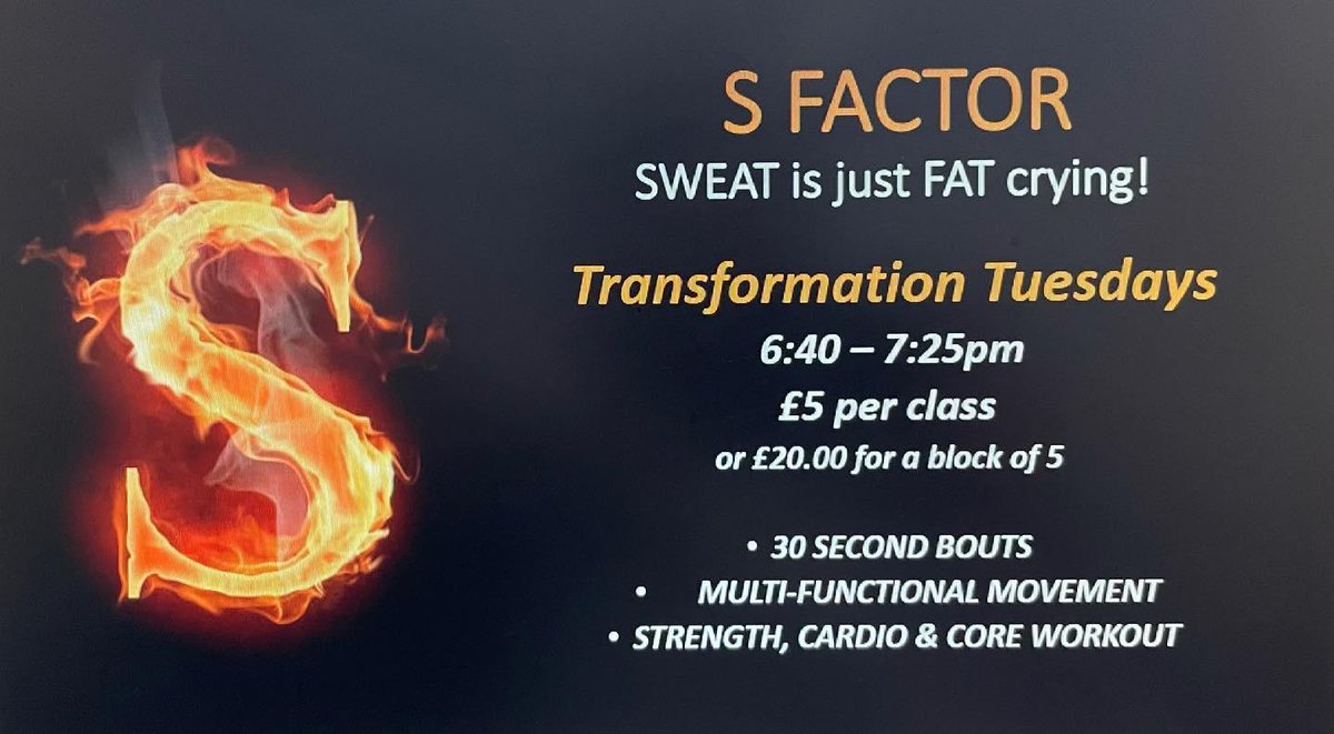 Transformation Tuesdays 💪 50% off your first class 🤩 Please call or email the Sports Centre to book your spot 👌 01756 795181 📞 bookings@sandylands.org 💻