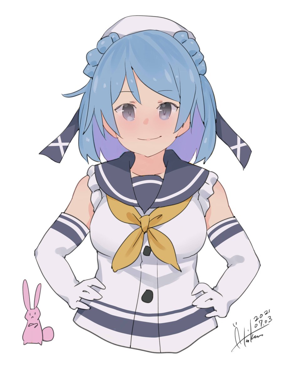 艦これ「浦風『浦風の出番じゃね?ええよ!』
#艦これ版深夜の真剣お絵描き60分一本勝負
」|あき缶@inicaのイラスト