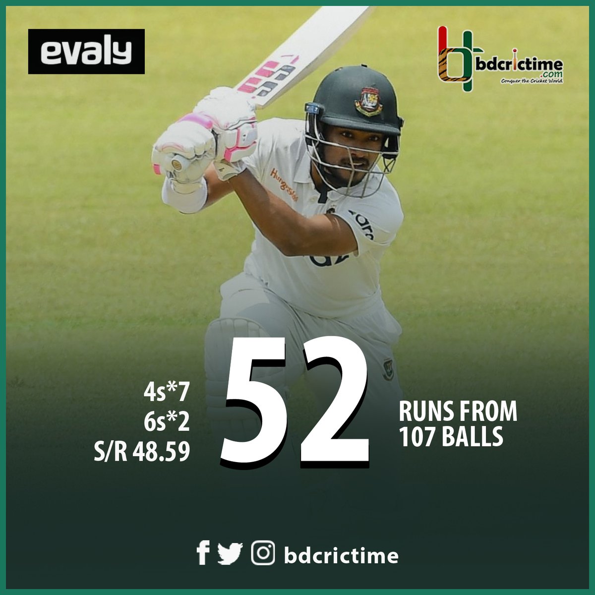Tour Game : Zimbabwe Select XI vs Bangladeshis 

Shanto retired out 52 (107b 7x4 2x6) SR: 48.59
Shakib Al Hasan is the new batsman, BAN are 133-3 (47)

#ZIMvBAN #BANvZIM #BDCricTimeLive