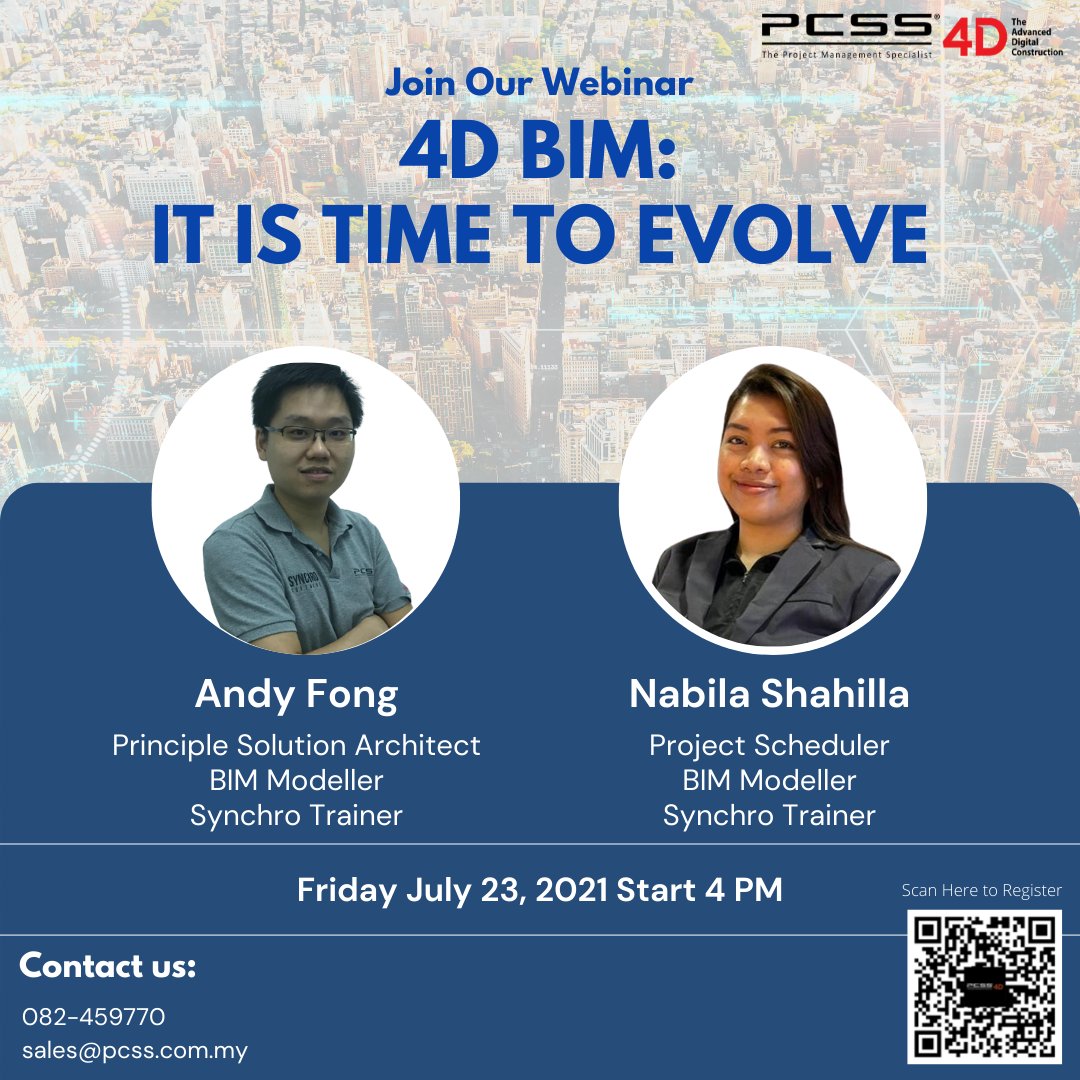 pcss4D's tweet photo. Register now - 4D BIM: It is Time To Evolve – July 23, 2021 - https://t.co/X2bZBtV3Bd https://t.co/TR4PC4nFjd