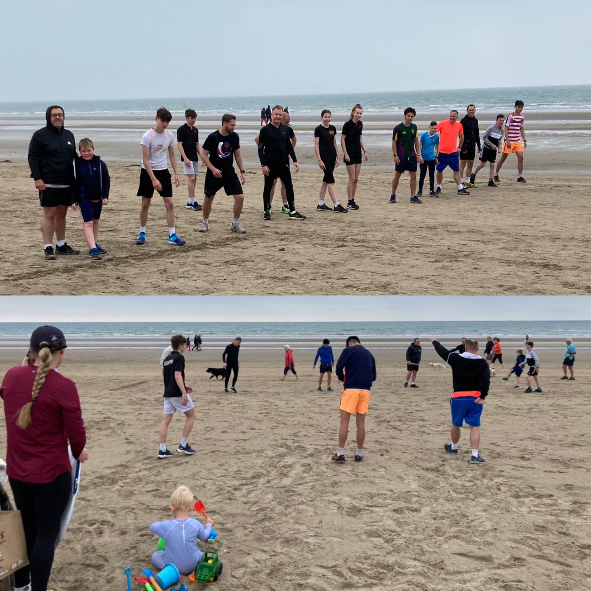 irishbadminton's tweet photo. Well done to all who took part on the champions run today on Portmarnock beach #ChampionsRun #MakingChampions https://t.co/AGQEzyb9a7