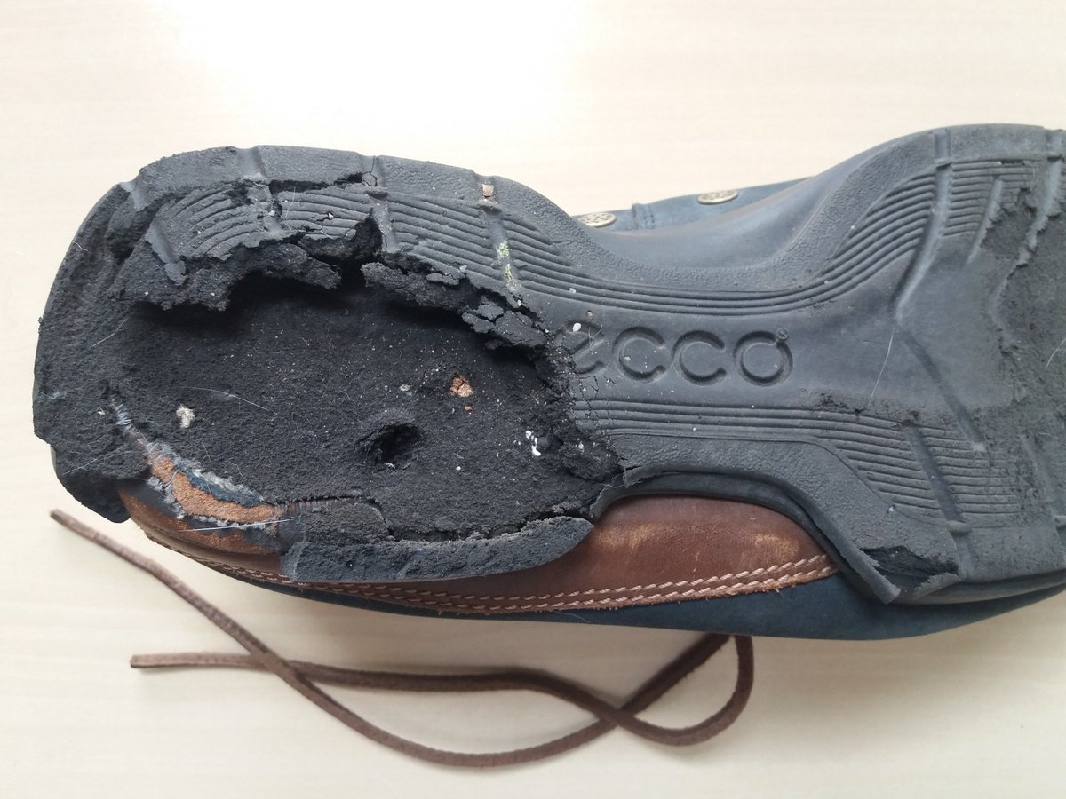 ecco shoe sole problems