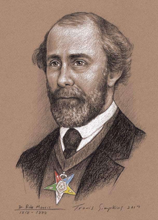 TravisSimpkins7's tweet photo. July 3, 1846: Rob Morris was raised a Master Mason in Oxford Lodge No. 33 in Mississippi.
Portrait by Travis Simpkins
https://t.co/UjuDuBuUwV
#RobMorris #OrderOfTheEasternStar #Freemasons #Freemasonry #TravisSimpkins #Masonic #art #portrait #sketch #OES #GrandLodgeOfMississippi https://t.co/DwE399t7oX