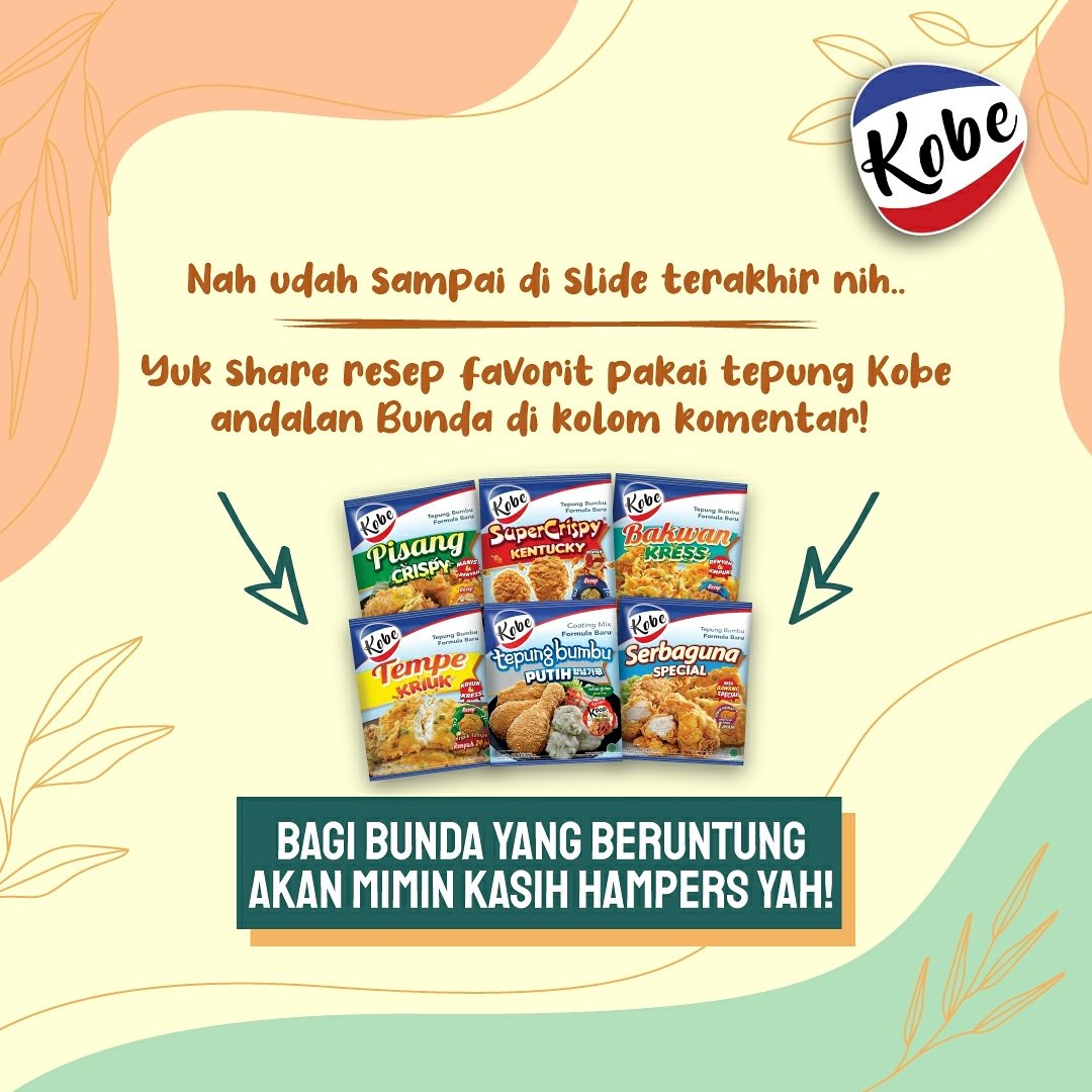 dapurkobe's tweet photo. Bingung mau masak apa saat harus #DiRumahAja? Yuk cek ide masak dalam 1 minggu ini, Bunda! Untuk resep lengkapnya bisa cek https://t.co/W8pQzQEyUj yah. Pastikan Bunda cek sampe part 3 ya, karna ada kejutan di akhir slide, lho! π (pt3) #kobe #dapurkobe #tepungkobe #resepandalan https://t.co/WKDWoWo0QP