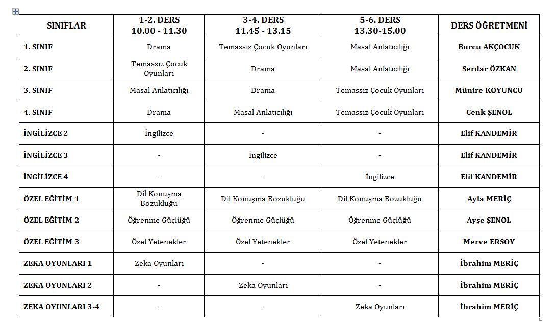 "Telafi de ben de varım" ders programımız.
<a href="/EyupsultanMem/">Eyüpsultan İlçe Millî Eğitim Müdürlüğü</a> <a href="/alperasimozer/">Alper Asım Özer</a>