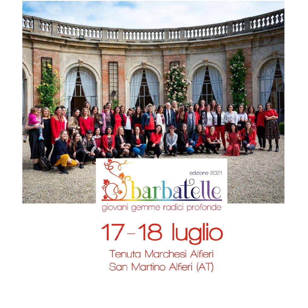 #sbarbatelle2021 🍷Il 17 e il 18 luglio tornano le ragazze del vino italiano, l'evento per la quarta edizione si terrà alla Tenuta dei Marchesi Alfieri. #Savethedate per non perdere l'occasione di degustare le nostre etichette e di conoscere Paola, la sbarbatella di casa Sordo!