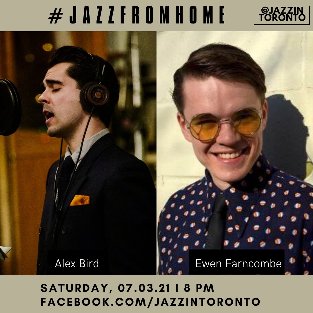 JazzinToronto's tweet photo. TONIGHT #live jazz @8pm! Catch Alex Bird and Ewen Farncombe on Facebook live! Tune in here: https://t.co/AENlNvovjv Support live music in Toronto! Tip share, and comment!
#toronto #livestream #jazzTO https://t.co/X2a2Cf2q4J