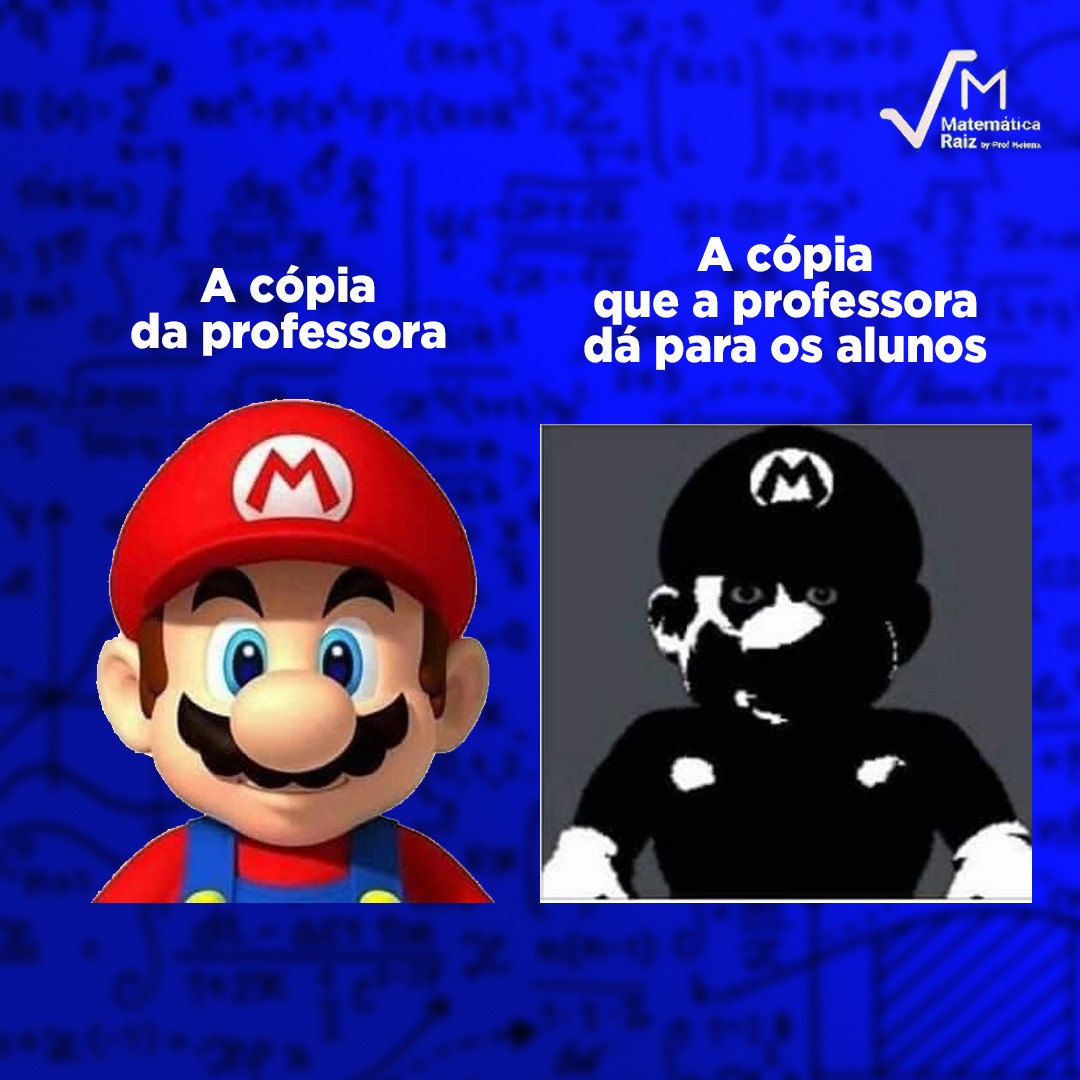 MatematicaRaiz's tweet photo. Capaz, nem é assim 🤭

#memes #matematicaraiz #enem #educaçao #memesbr #mariobros https://t.co/oLGCeVXUFV