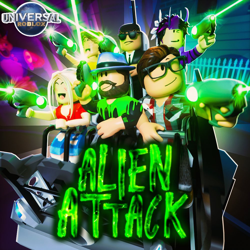 Universal Studios Roblox Park PosterUniversal Studios Roblox Park Poster