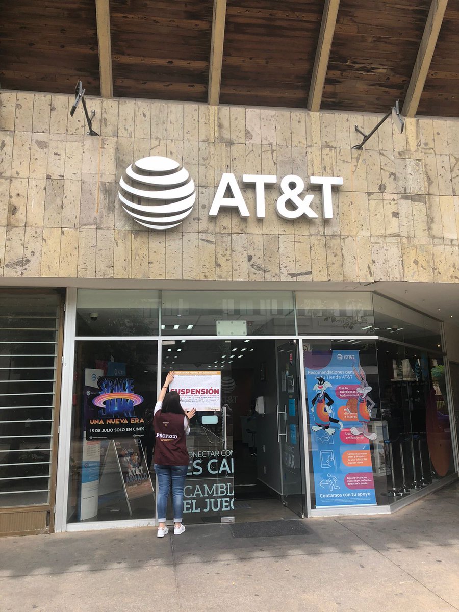Profeco's tweet photo. 🔴#PorSiTeLoPerdiste | Suspende Profeco comercialización de servicios de telefonía móvil de AT&amp;T en centros de atención de diez ciudades.

Consulta toda la información 👇
https://t.co/WyAoCMxwER https://t.co/6nOWkLC3XN