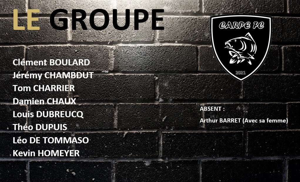 Voici le groupe convoqué pour affronté le <a href="/FCPontoise/">Football Club Pontoise</a> et l’<a href="/AndouilleC/">Andouille Football Club</a>.
