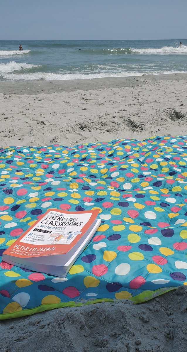 absoLUTEly_Math's tweet photo. Reading on the beach is one of my favorite activities. Reading #thinkingclassrooms makes it that much better.
#mtbos #iteachmath #HorryMath #teachatthebeach https://t.co/e1vgdXKUR0