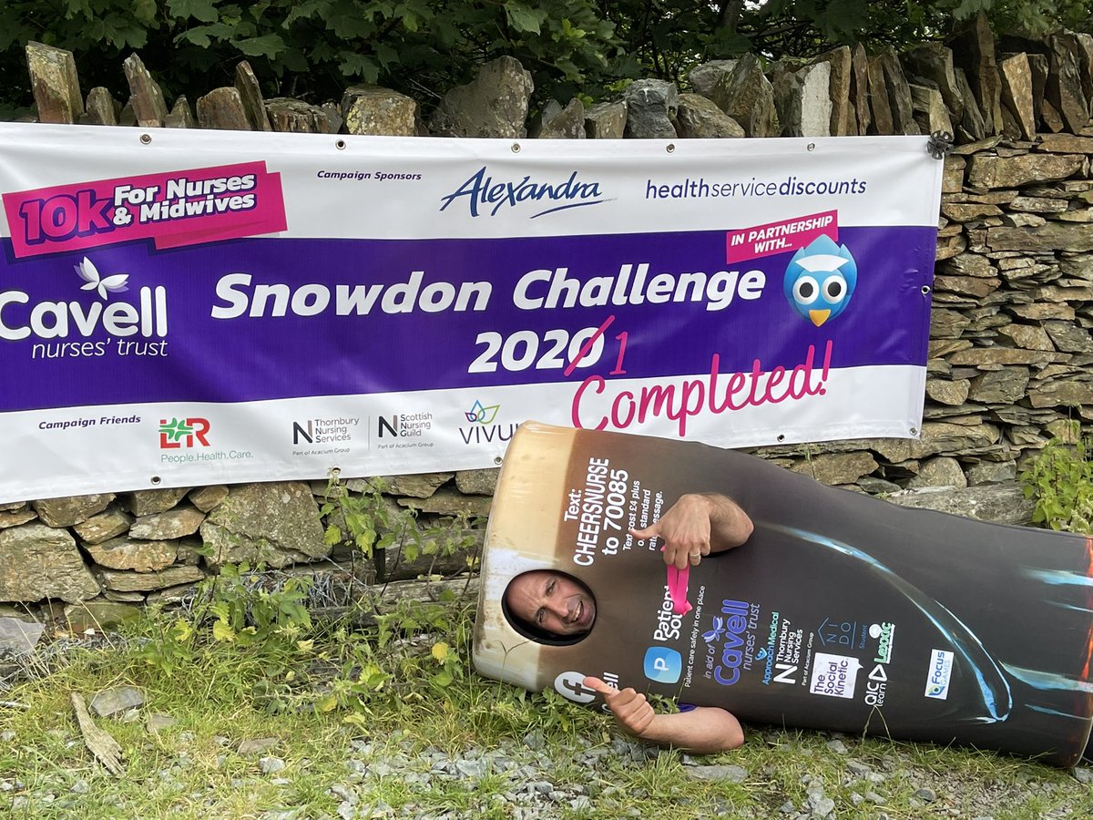 AgencyNurse's tweet image. Errrrrr @RoaringNurse #SnowdonChallenge @CavellTrust 💜