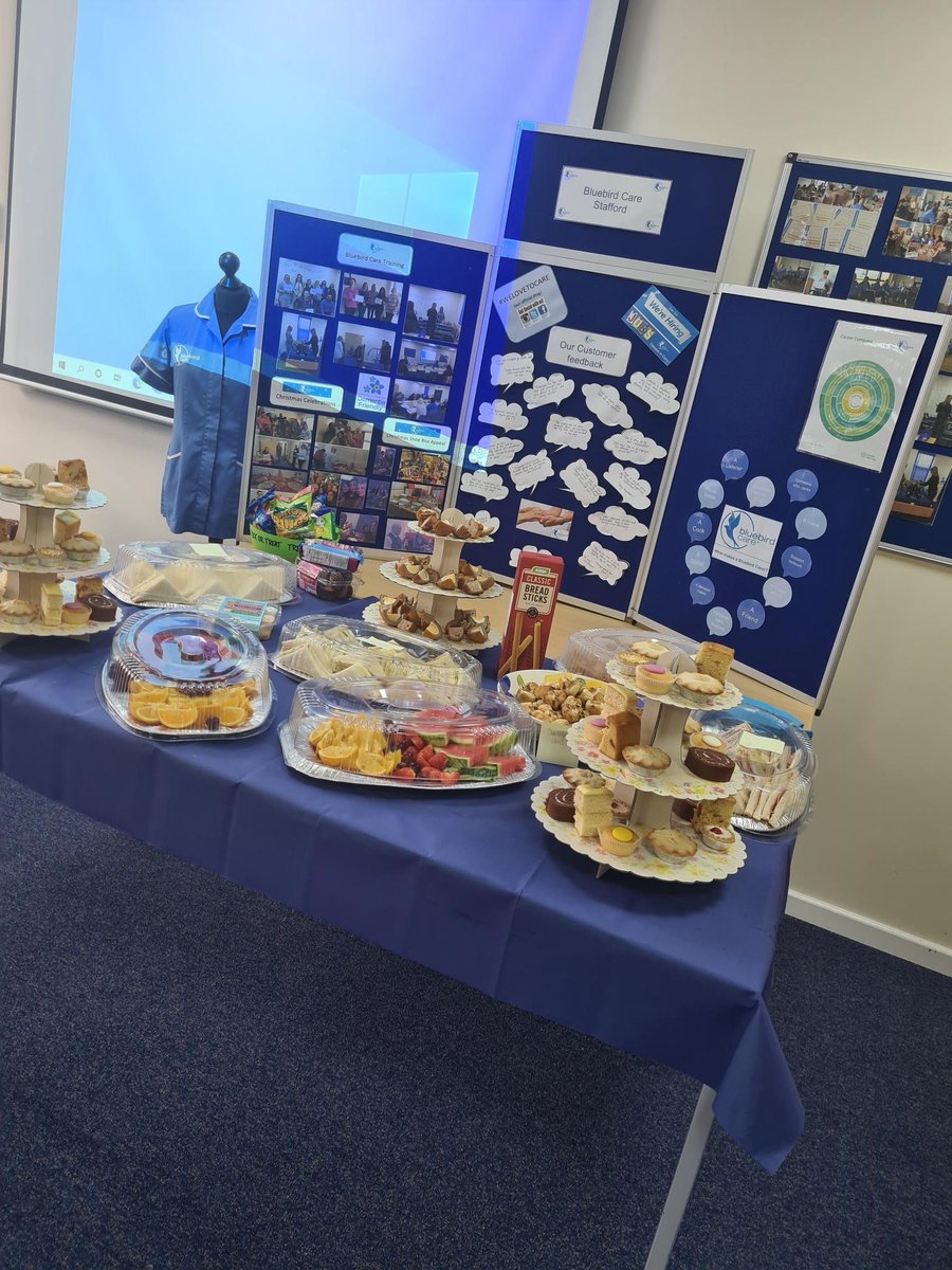 On Thursday we invited all of our staff to pop into the office for some nibbles and a coffee. This was to show our appreciation for everything they all do 💙 It was lovely to hear everyone giggling and having a wonderful time💙

#BluebirdCare #Stafford #Carers #Appreciaton