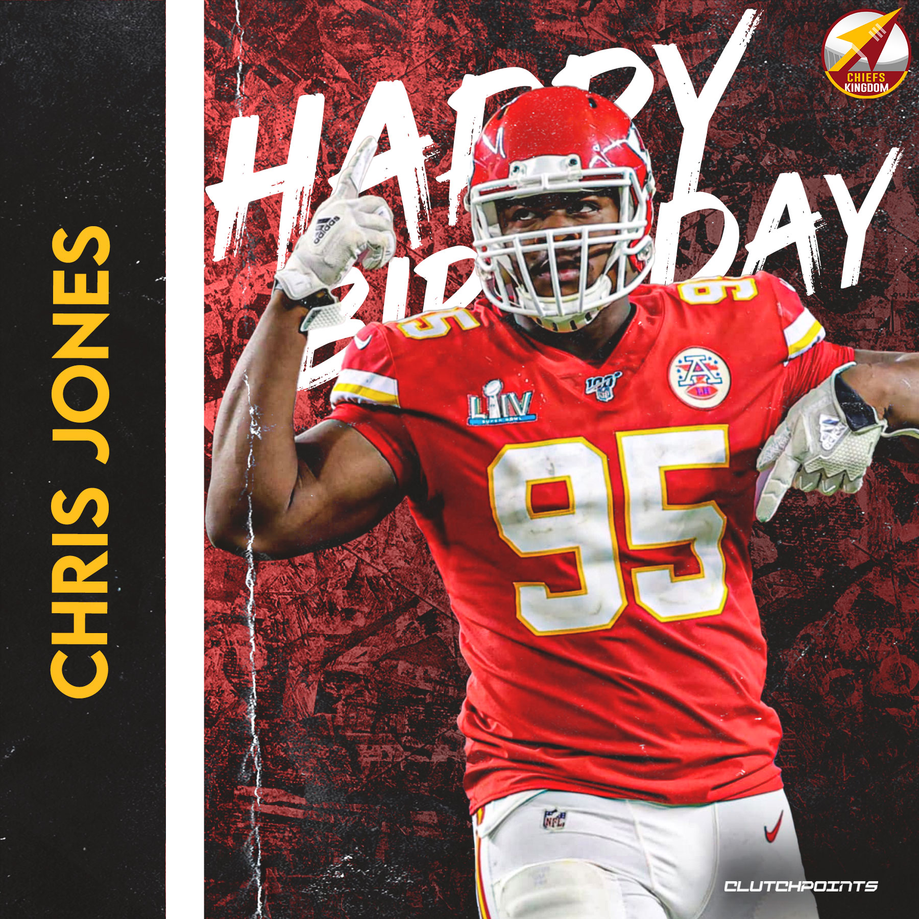 Chiefs Kingdom, let\s all greet Chris Jones a happy 27th birthday  