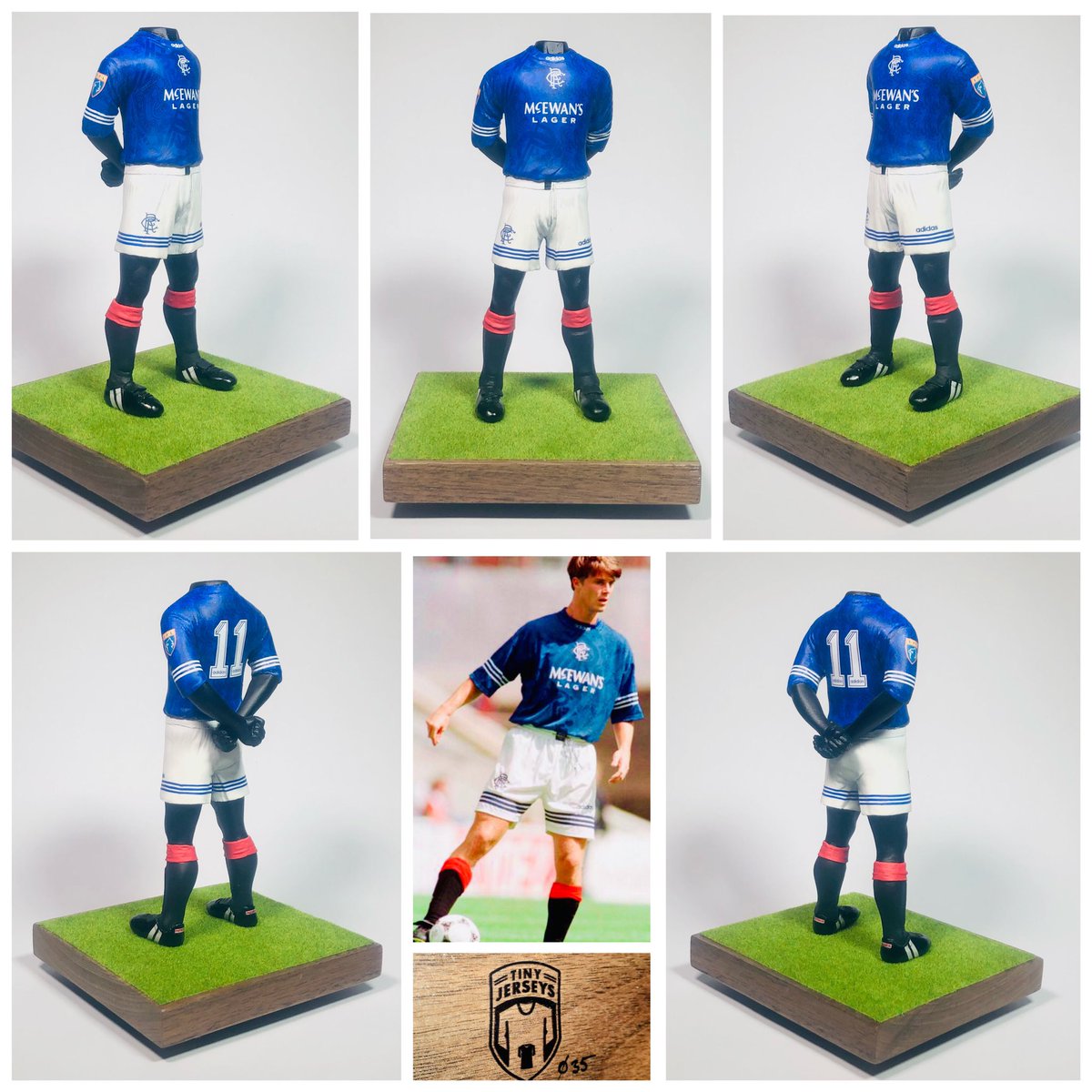 TinyJerseys's tweet photo. Realized I never posted the “official” finished version of this @RangersFC kit from 94-96. So here he is…TinyBrianLaudrup https://t.co/6HFb25KB1y