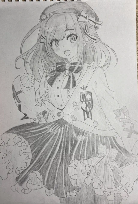 描けました鈴原るるさんです。ちょっと 描きたくなって。タグ等は何も。たとえ誰に何を齎せるわけではないけどただ、ありがとうとお疲れ様。 