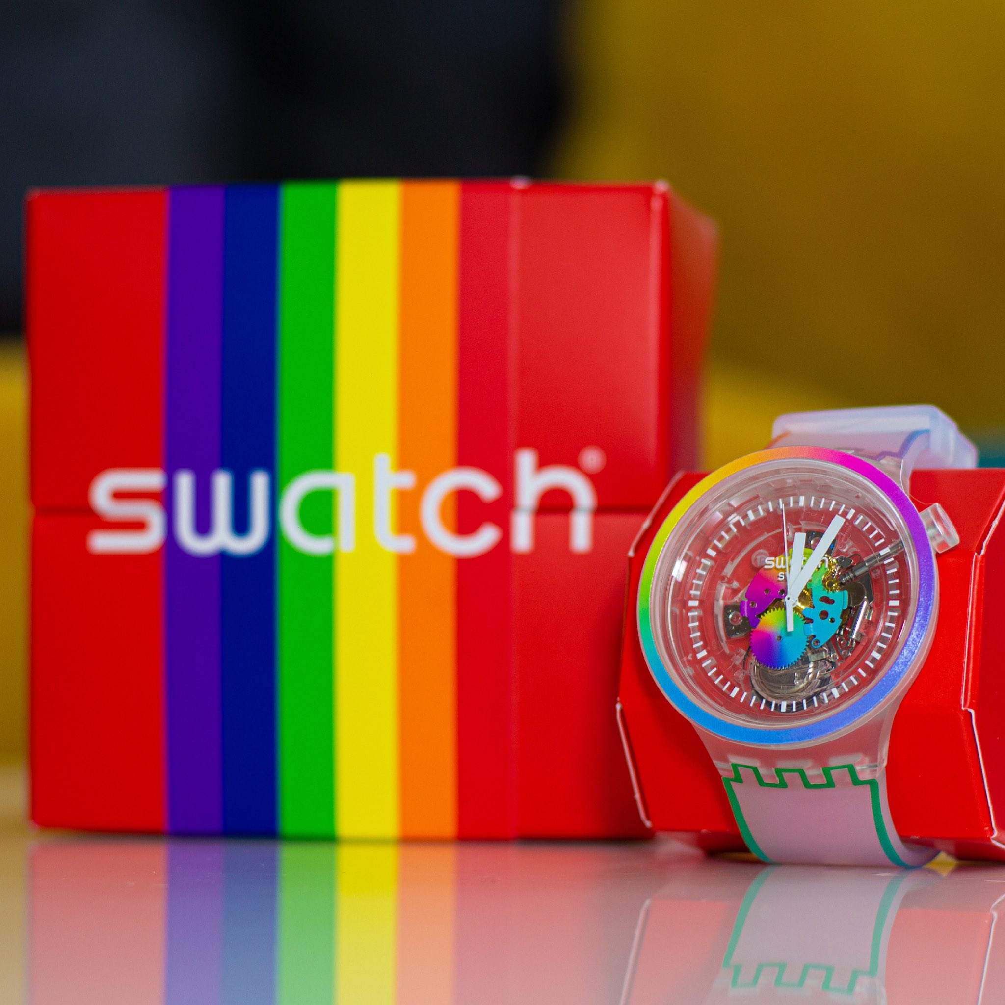 Swatch store pride watch