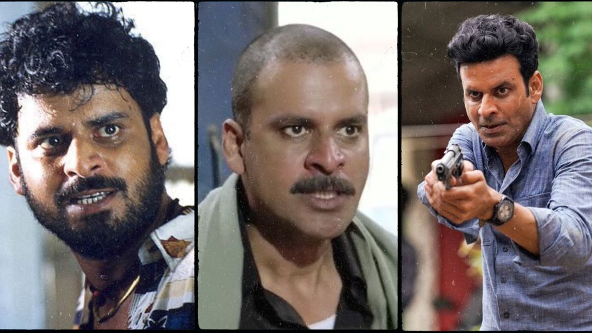 SidKeVichaar's tweet photo. The 'M' in Manoj Bajpayee stands for:-
'MASTERPIECE' roles!
3 Classic Roles of @BajpayeeManoj 💝
#Satya #23YearsOfSatya #manojbajpayee https://t.co/u8akWrr2Ng