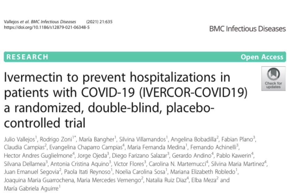 RodrigoZoniOK's tweet photo. After a lot of effort, we can share the final results of IVERCOR, our ivermectin COVID trial. By @BioMedCentral 

https://t.co/v8hSrBAtOB

@EduardoPerna1 @gonzaeperez @drpablocorral @SADI_arg @ComunidadFAC https://t.co/Afpe4KyG8P