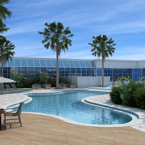 Have you seen the new pool area of the renovated Wyndham Orlando Resort Celebration? We can't wait for August to hang out there!