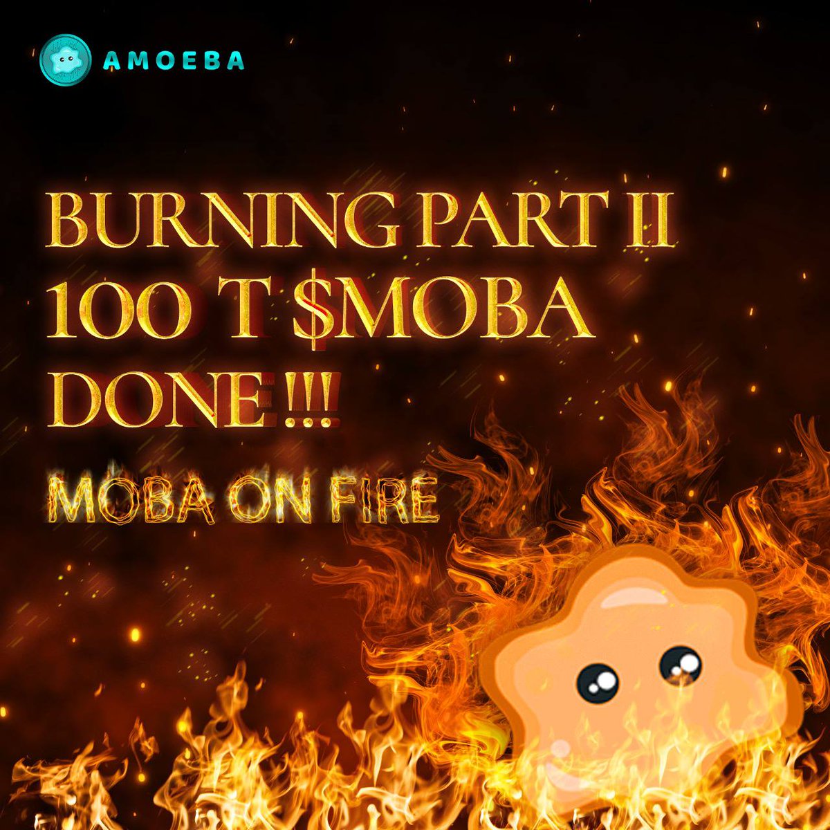 🔥 IT'S FREAKING HOT IN HERE!!! WE JUST BURNED 100T $MOBA!!

BURN PROOF: bscscan.com/tx/0xa03dad602…

🔥🔥🔥🔥🔥🔥🔥🔥🔥🔥🔥🔥🔥
