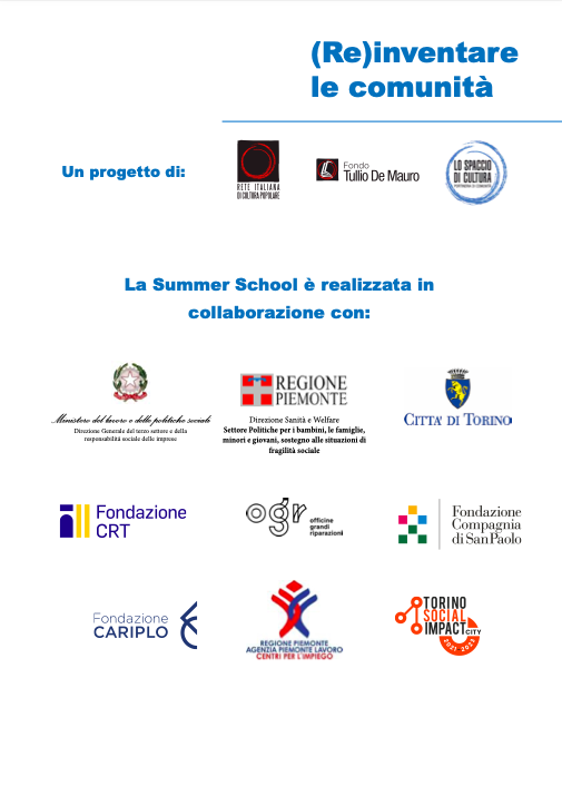 Secondowelfare's tweet photo. La Rete Italiana di Cultura Popolare organizza la Summer school "(Re)inventare le comunità" che si svolgerà dal 5 al 9 luglio 2021
🗓️ https://t.co/eMuPDHHkvy
#SaveTheDate #Std2W @RICulturaPopola @takethedate https://t.co/431HkoKPEk
