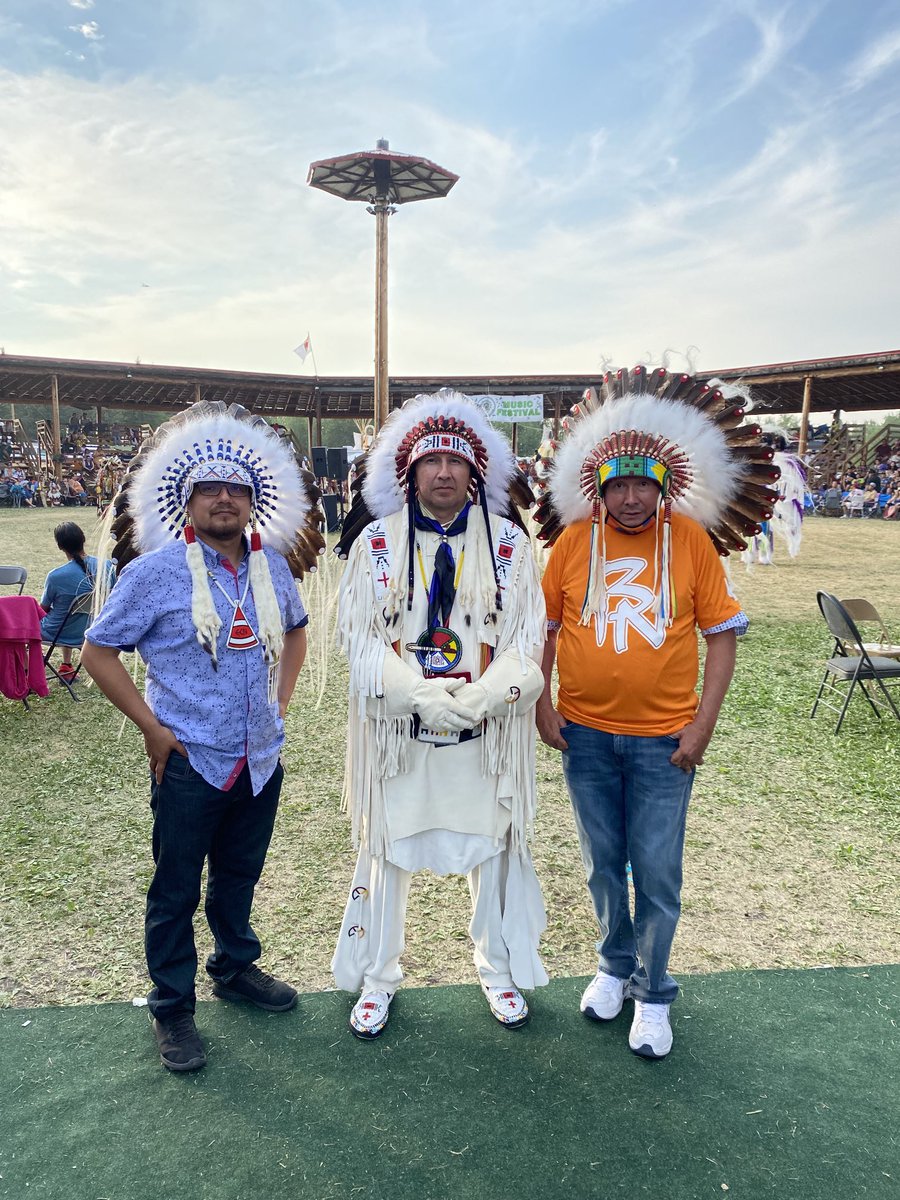 I went to my 1st powwow at Alexis FN. what an awesome feeling. I ran into Chief Alexis, Chief Morin n National Chief Candidate Reg Bellerose there.Chief Alexis is n amazing person and good host. Good on u Chief Bellerose on showing up where it matters. Always for n with the pple