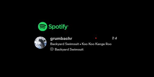 hackerm's tweet image. Ever since I "casually" mentioned to @grmbachr
about potential backyard sprinkler shenanigans happening today, I feel like his @Spotify playlists have been low-key targeting me. Not subtle, but into it. #BackyardBikini #SlipNSlide