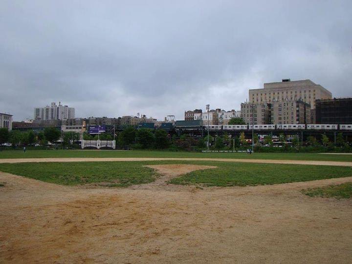 Lost Ballparks on X: What the view from home plate at Old Yankee Stadium  looks like now - with the familiar Bronx County Courthouse in the distance.  Photo: David McDonald  /