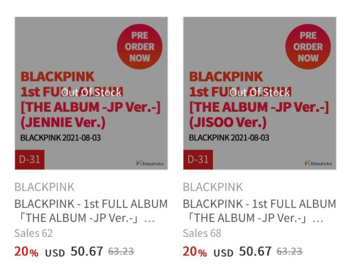 tylamantra's tweet photo. .@BLACKPINK - 1st FULL ALBUM 「THE ALBUM -JP Ver.-」 (LISA Ver) (ROSÉ Ver) (JENNIE Ver) (JISOO Ver) has now SOLD OUT🎉🎉

*each members ver has now SOLD OUT* https://t.co/bkgAY7PTGy